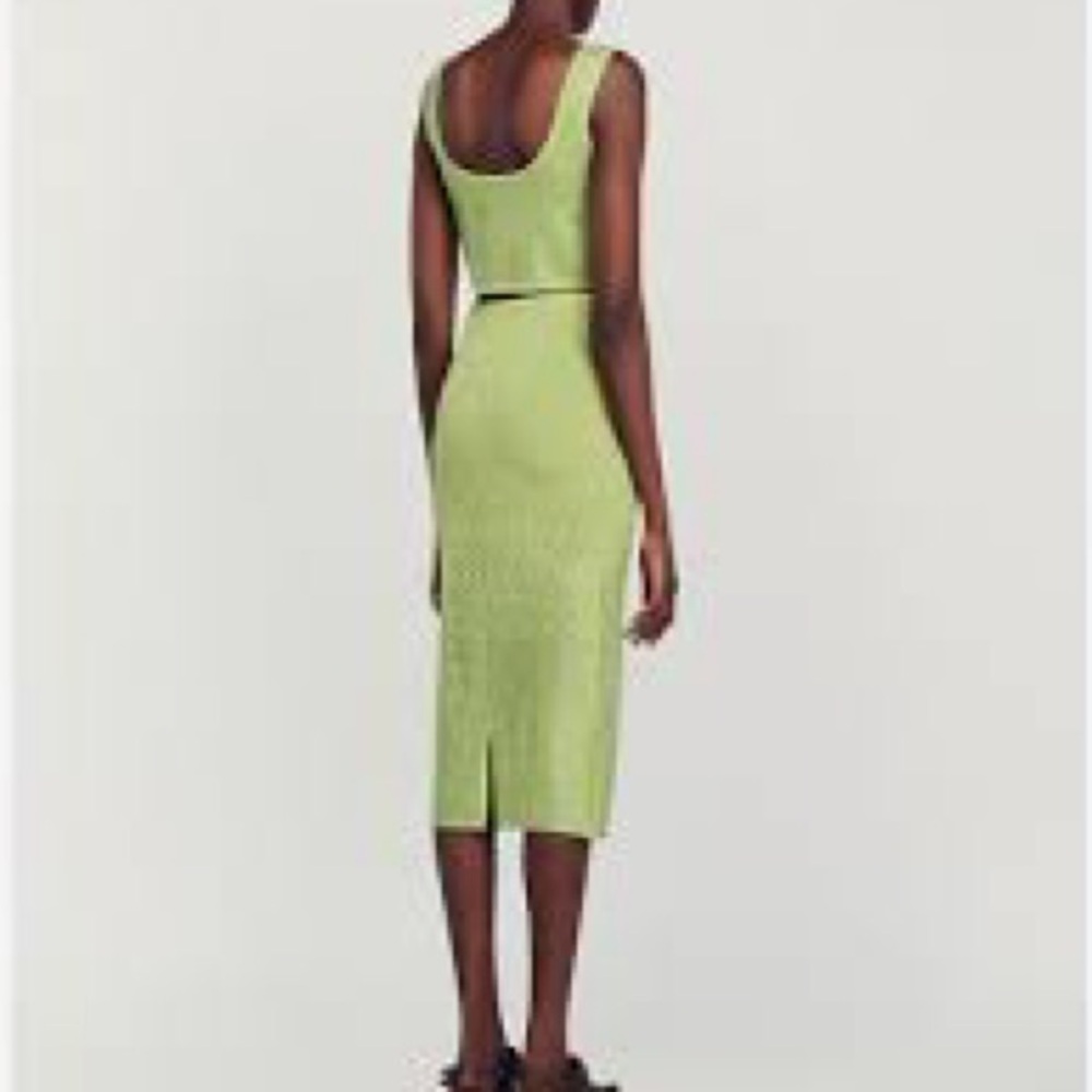 Sandro Green Embellished Midi Skirt - Picture 2 of 6